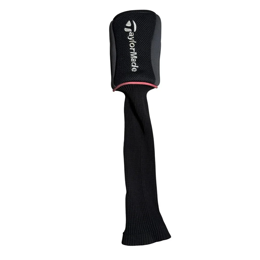 TaylorMade 300 Series Golf Club Headcover Black Grey Red Knit Sock Driver Wood